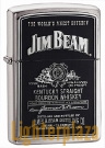 Zippo Jim Beam Silver Stencil Emblème